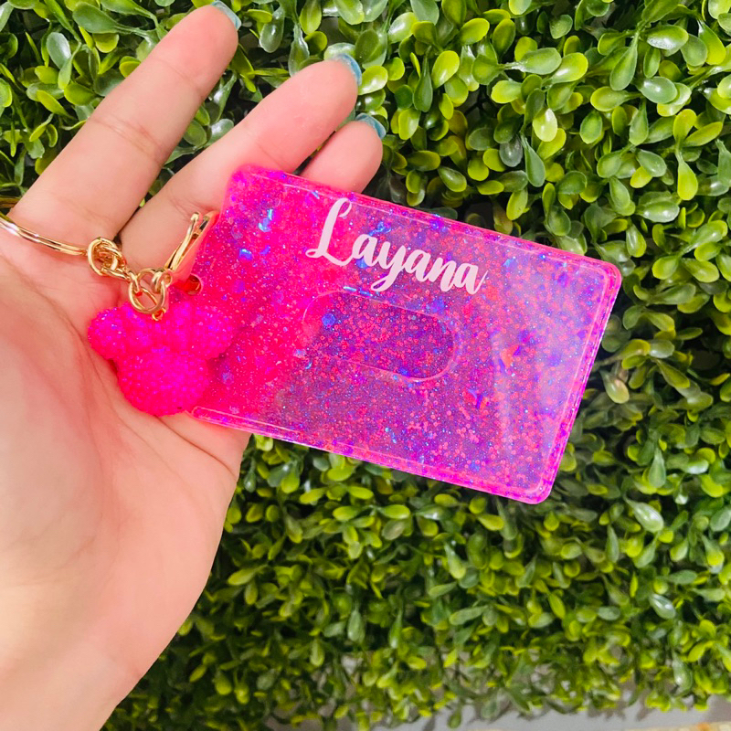 Porta Bilhete/Cartão Personalizado Resina Epóxi em Oferta na Shopee
