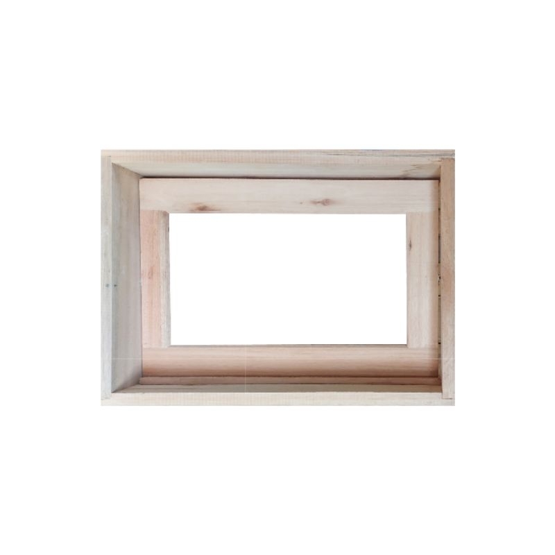 Janela para banheiro de madeira eucalipto 50x60x12 vidro inteiro pivotante