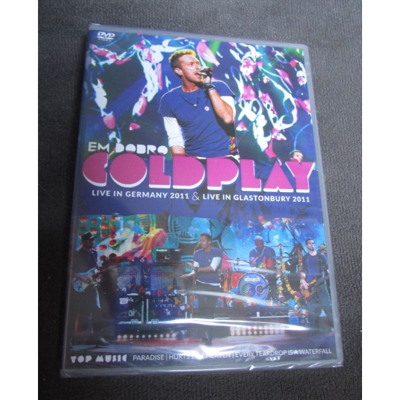 Coldplay em dobro live in germany & glastonbury 2011 - dvd novo lacrado
