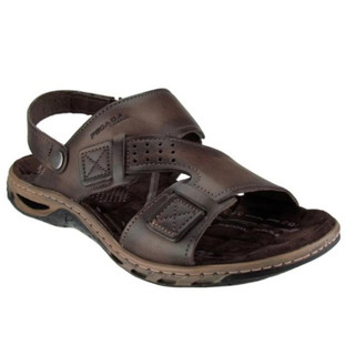 Sandalia Masculina Couro Natural Legitimo Amortecedor Tira Reversivel Pegada 131662 em Oferta na Shopee