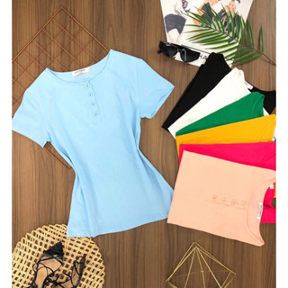ZH-001T-SHIRT BASIC BOTÕES código