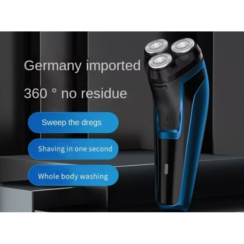 barbeador elétrico recarregável usb três lâminas