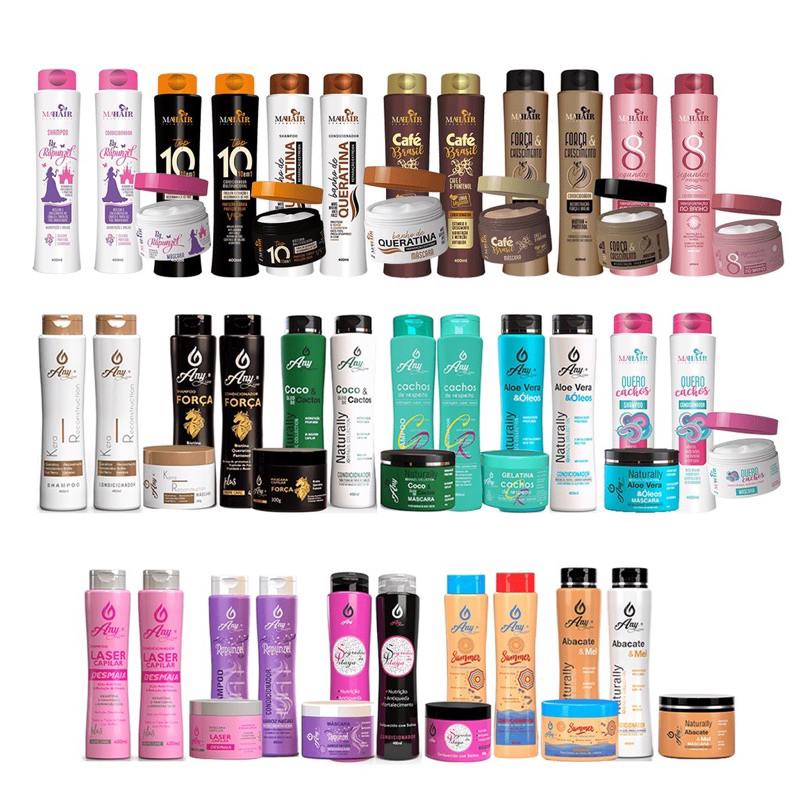 Kit capilar 30 produtos - Shampoo | Condicionador | Mascara-promoção