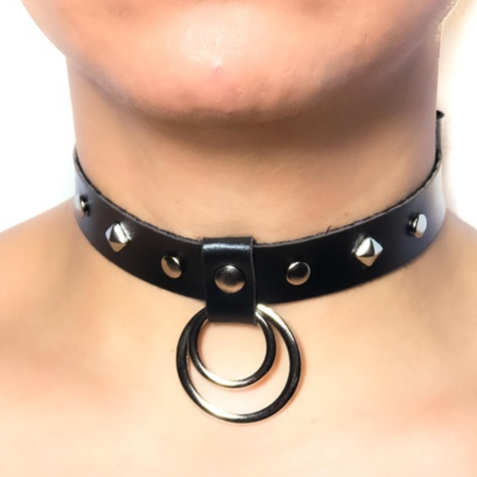 Choker Gargantilha Colar helena Couro sintético
