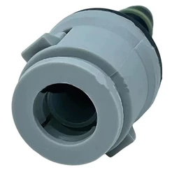 Conector Para Tubo De Combustível Fiat Gm - Reto Capa Cinza