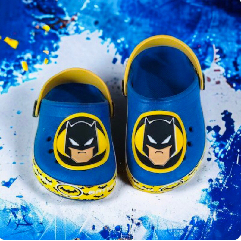 papete babuche sandália chinelo slide calçados sapato para meninos baby bebê infantil do Batman