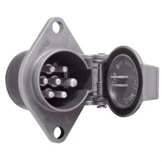 Tomada Engatcar 7 Polos Fêmea Alumínio Redonda em Oferta na Shopee