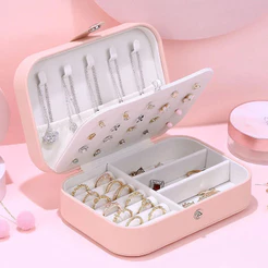 PROMOÇÃO! Caixa Organizadora de Joias – Compacta, Elegante e Prática para Seus Acessórios