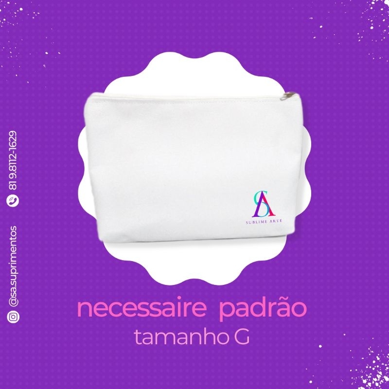 5 Necessaire G pra sublimação/ necessaire pra sublimação/ necesser para sublimação/ sublimação