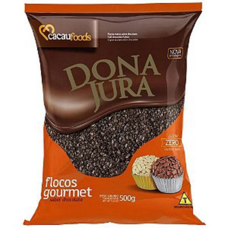 Flocos macio sabor chocolate branco ou tradicional. 500g. confeitaria/brigadeiro/festa/gourmet.