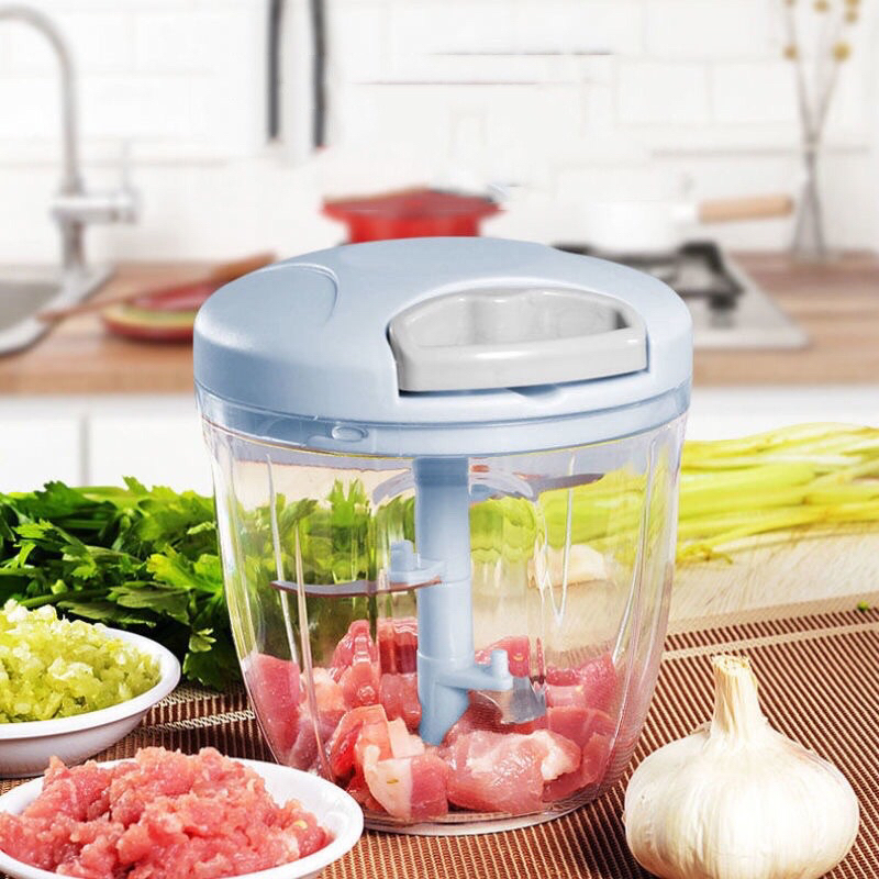 Mega Processador de Alimentos Manual 900ml Super Resistente ou 500ml Sortido