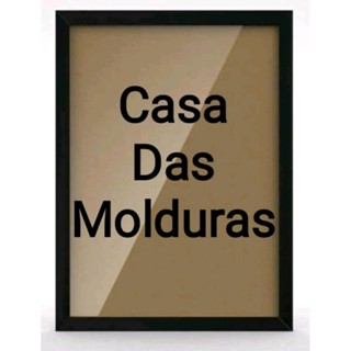 Kit 10 molduras A4 30x21 (PRETA) com acetato