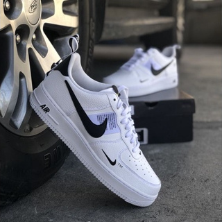 white and blue nike air force 1