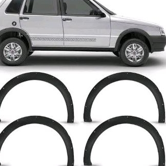 Kit moldura vão de roda para-lama Uno 85 a 2015 Kit moldura vão de roda para-lama Uno 85 a 2015