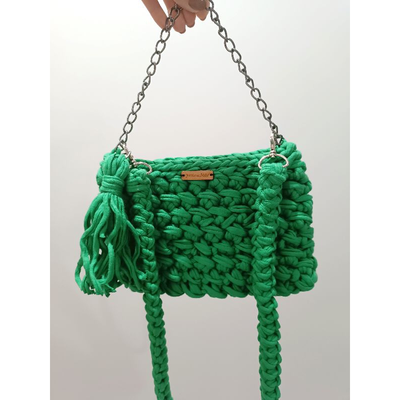 Clutch feminina/carteira de crochê/bolsa de crochê moderno/Envio em 24 horas/bolsa artesanal/bag de crochê/bolsa tiracolo/bolsa de mão. / Bolsa alça corrente