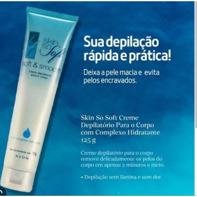 creme depilatório para corpo Avon skin soft