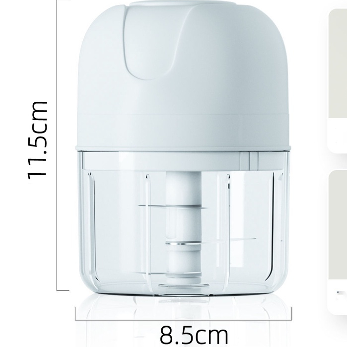 Mini Processador Triturador Elétrico  De Alimentos Para Legumes Alho Gengibre 250ML Cozinha Casa