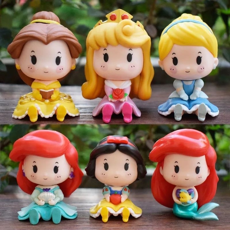 Princesas para coleção, topo de bolo. aurora, branca de neve, pequena sereia, cinderela, bela, valor da unidade.