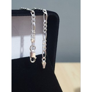 Pulseira 3x1 masculina 3mm na prata 925 legítima
