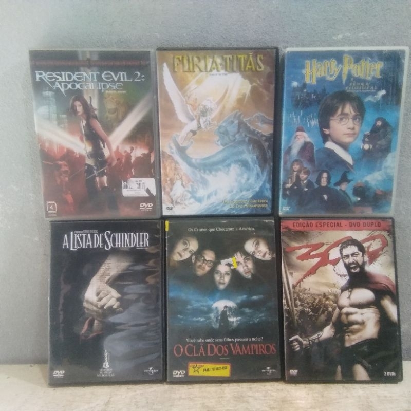 6 dvds ação - Harry Potter (LER DESCRIÇÃO)