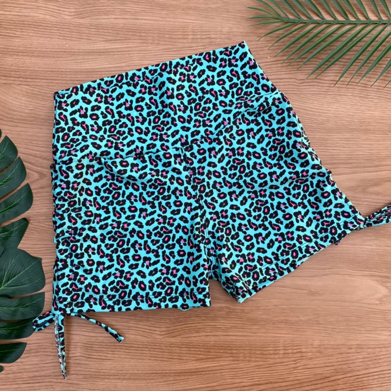 Short Cordinha de Academia com Regulagem na Lateral Fitness Esportivo Feminino para Treino e Caminhada Estampas Variadas