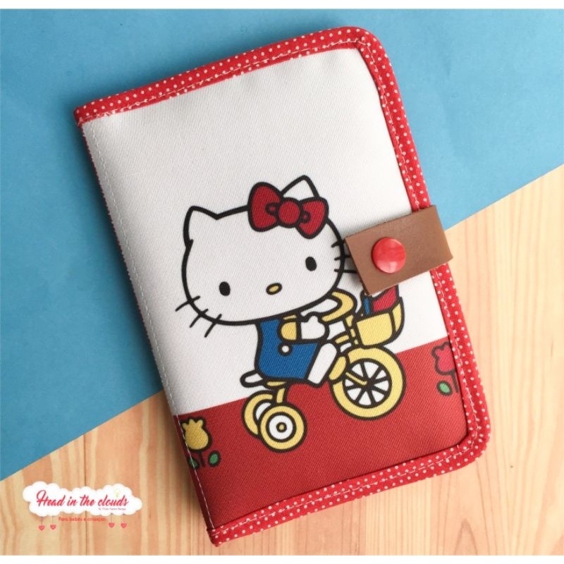 Porta Documento Hello Kitty, porta passaporte, porta carteira de trabalho e documentos do bebê