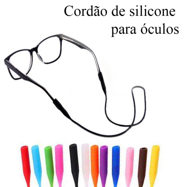Cordão De Silicone, Poliéster Para Óculos - Adulto ou Infantil em Oferta na Shopee