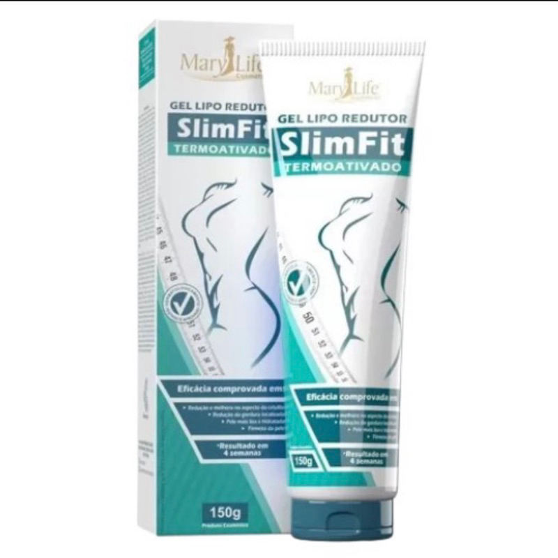 Gel Lipo Redutor de Medidas SlimFit Termo Ativado - 150g - Queima Gordura Localizada - Mary Life     Gel Lipo Redutor de Medidas Slim Fit Termo Ativado 150g - Mary Life