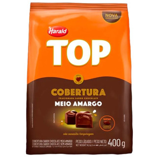 Cobertura Gotas Meio Amargo Top 400G - HARALD