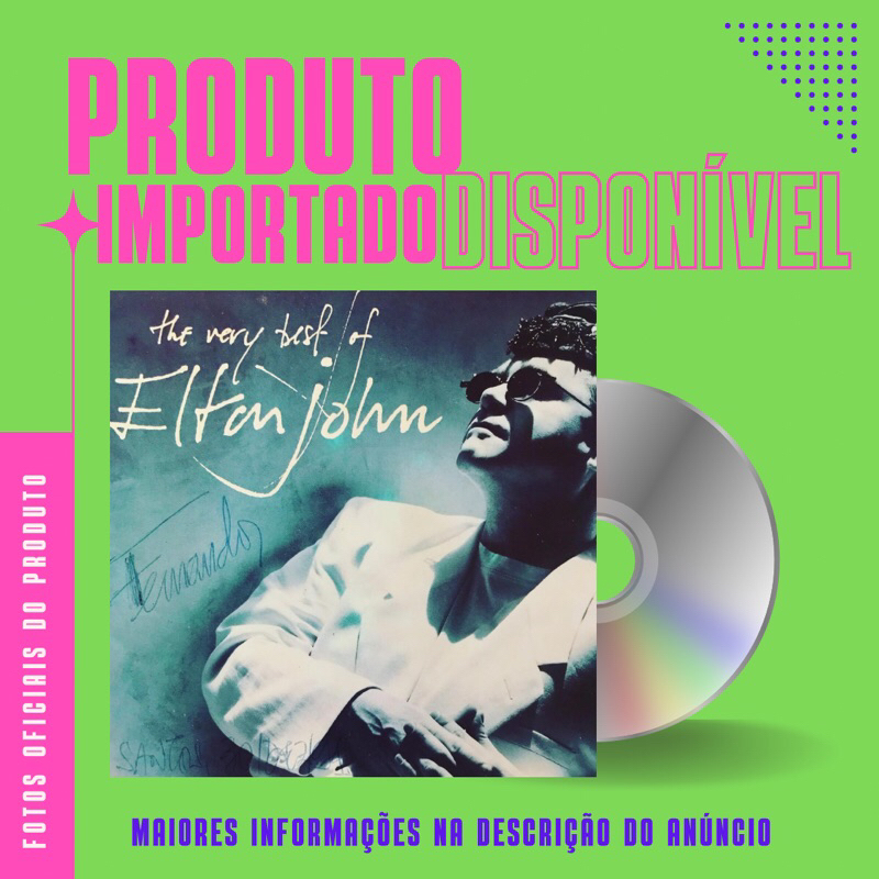 CD BOX DUPLO IMPORTADO ELTON JOHN - THE VERY BEST OF ELTON JOHN