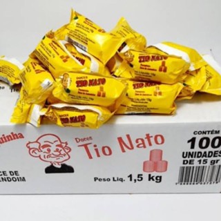 Paçoquinha Rolha Tio Nato Promoção C/100x15g