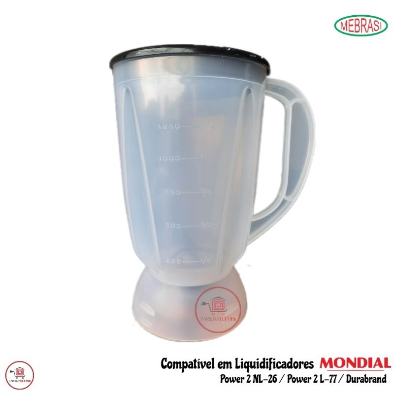 Copo Liquidificador Mondial Dinâmico L35 Leitoso Reforçado de Alta Densidade