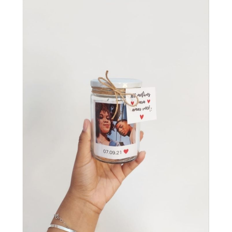 Potinho do Amor 100 motivos em Oferta na Shopee