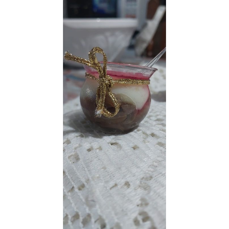 Pote ou vasinho liso de vidro para doce de colher (50 unidades  / 25ml)