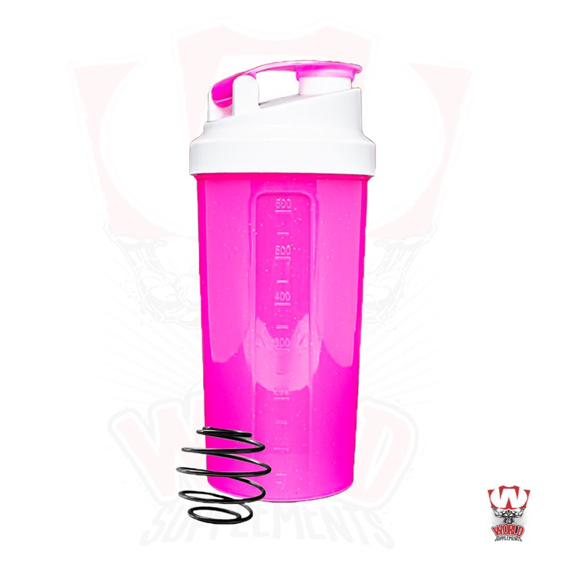 Coqueteleira 600ml Shakeira Academia - Rosa/Glitter Com Mola | Shopee ...