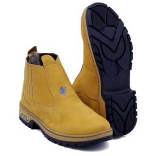 Botina de Couro legítimo Bota Reforçada ótima qualidade em Oferta na Shopee