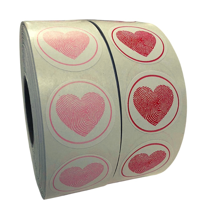 500 Etiquetas Adesivas de agradecimento CORAÇÃO (3CM) - Personalize suas encomendas! em Oferta na Shopee