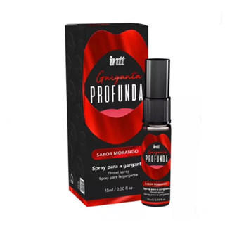 Spray Beijável Garganta Profunda 15ml Intt Sabor Morango