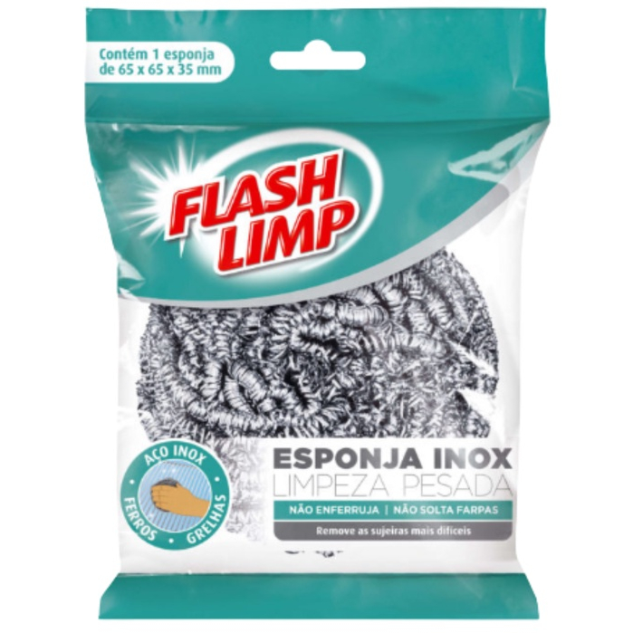 Esponja De Aço Inox Limpeza Pesada Lava Louça Mágica 3 Peças