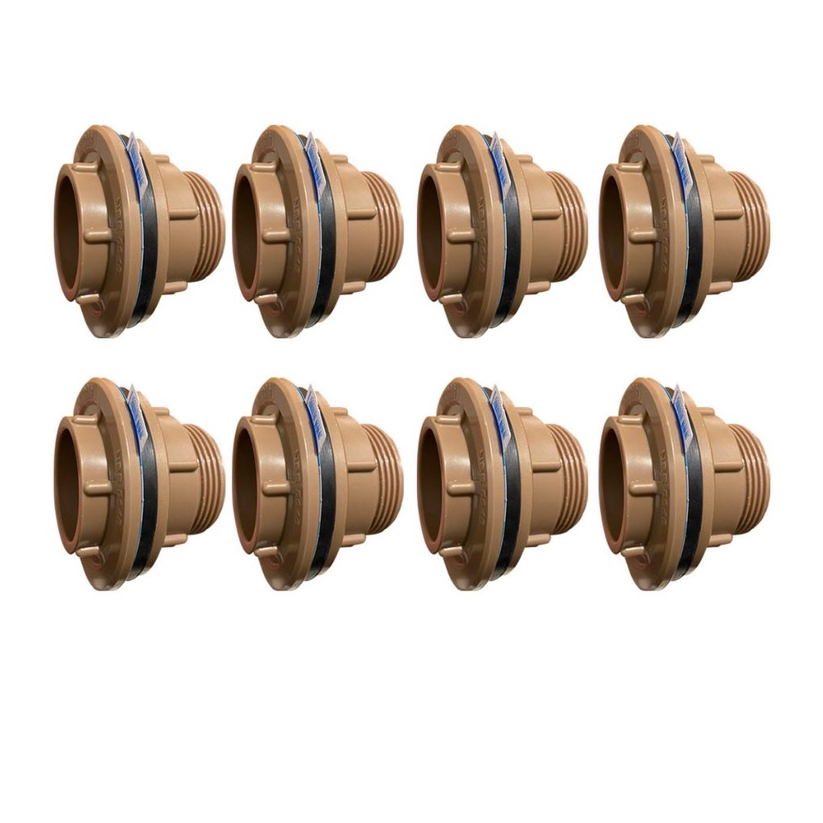 8 x Adaptador Flange 50x1.1/2''  Caixa D' Água e Cisterna