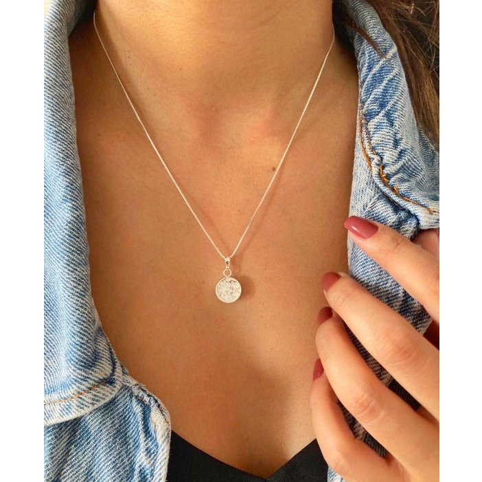 Colar Sal Grosso em Capsula a Vácuo Proteção Feminino Folheado a Prata Correntinha Veneziana Amuleto em Oferta na Shopee