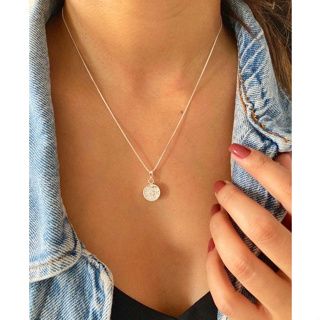 Colar Sal Grosso em Capsula a Vácuo Proteção Feminino Folheado a Prata Correntinha Veneziana Amuleto em Oferta na Shopee