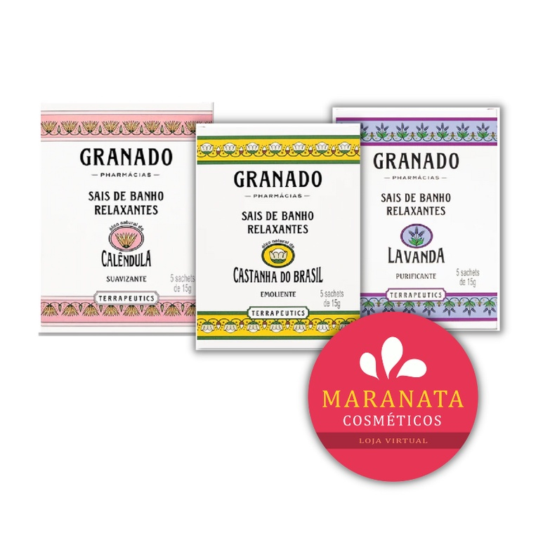 001A-TKD Sais de Banho Relaxantes Granado sachê unidade 15g