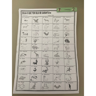 50 rifas de 50 bichos PROMOÇAO em Oferta na Shopee