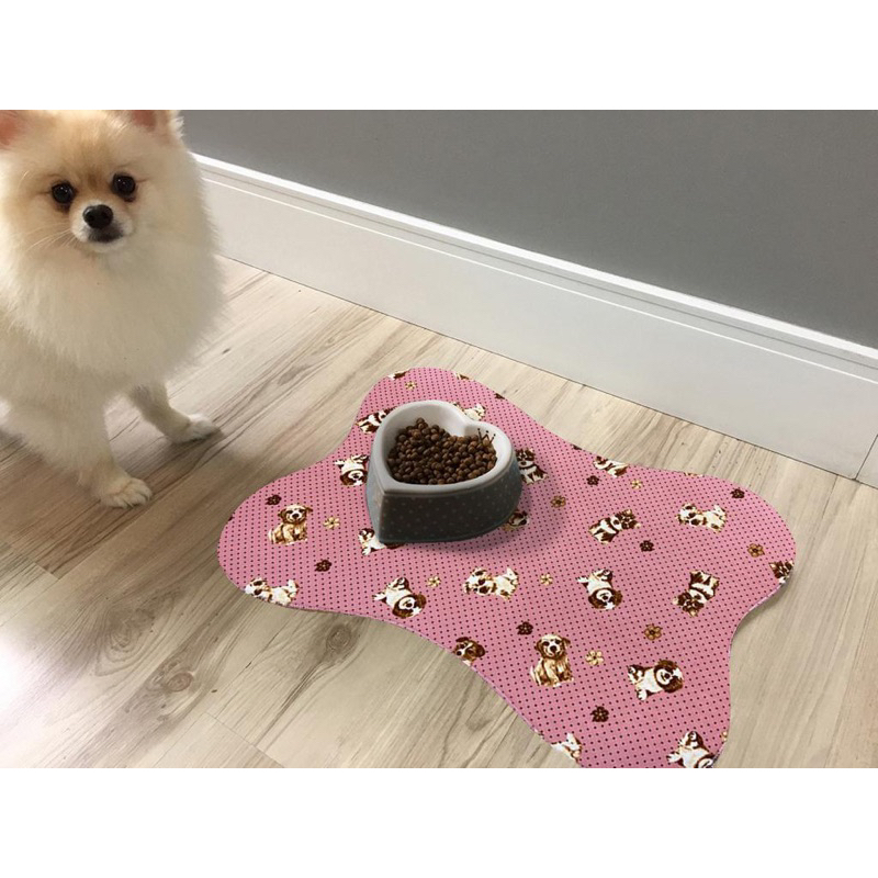 Tapete Pet Ossinho 38x56cm Rosa Estampas Variadas em Oferta na Shopee