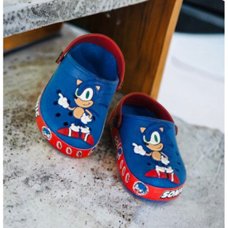 papete babuche sandália do sonic chinelo slide calçados sapato para baby bebê infantil para meninos do sonic fechado em Oferta na Shopee