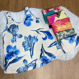 BLUSA MALHA FEMININA VERSÁTIL ESTILO BATA ESTAMPADA
