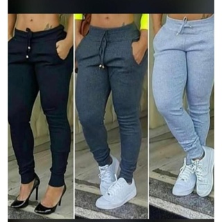 CALÇA JOGGER RIBANA/ CALÇA LEGGING/ CALCA COM PUNHO em Oferta na Shopee