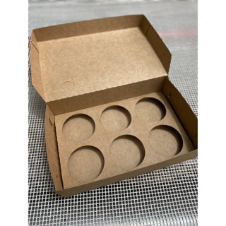 Embalagem Delivery empadas Kit com 25 caixas para 6 empadas em papelão Duplex Klabin com berço