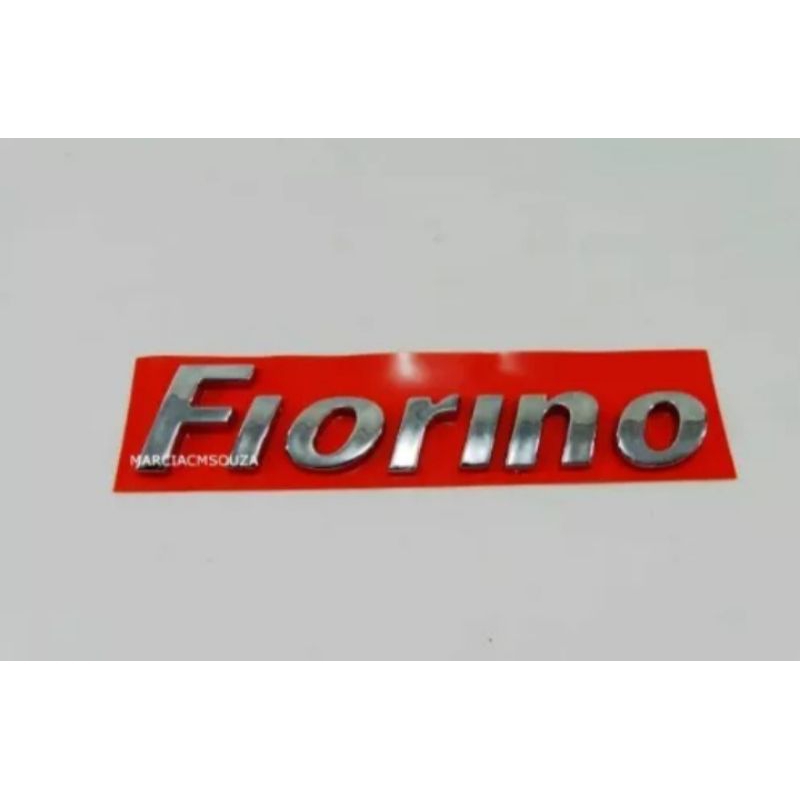 emblema letreiro linha Fiat Fiorino até 2013 todos peça cromada fita 3M